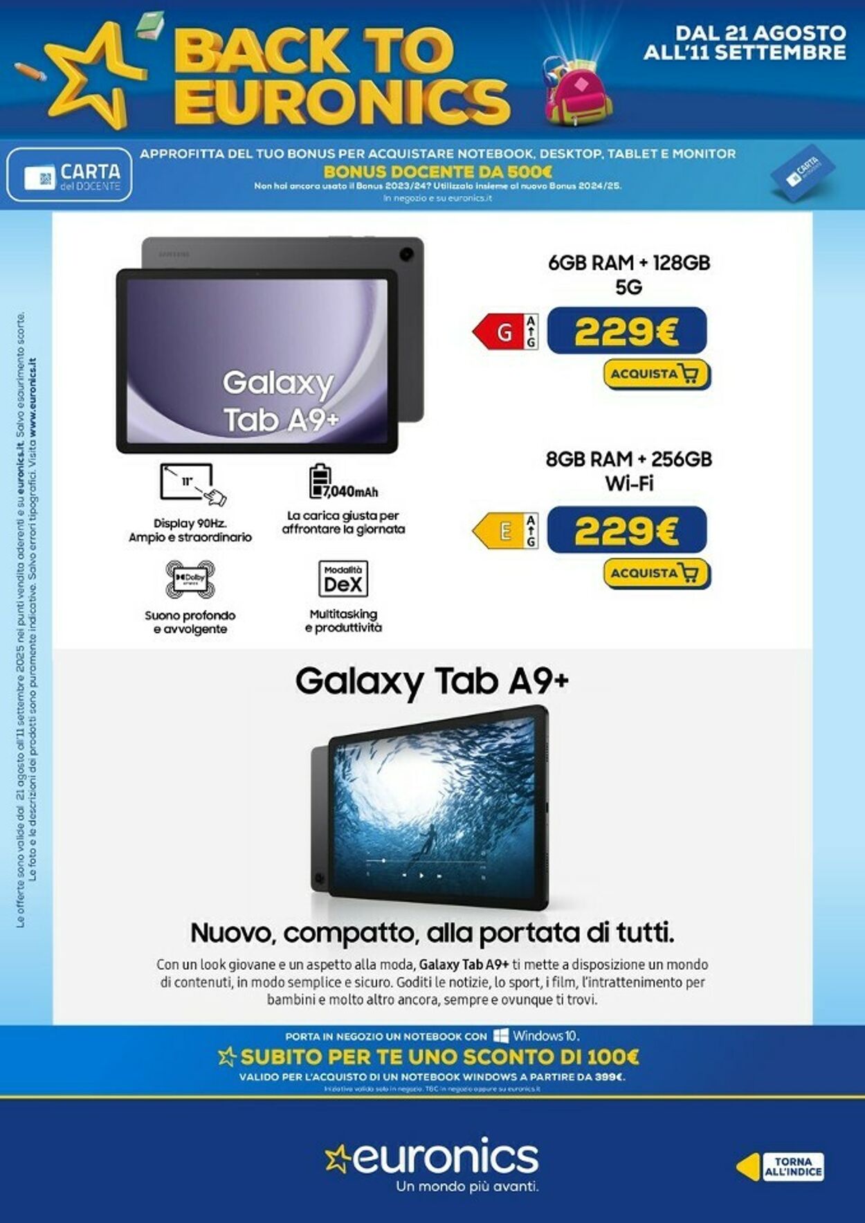 Volantino Euronics 11.09.2025 - 24.09.2025