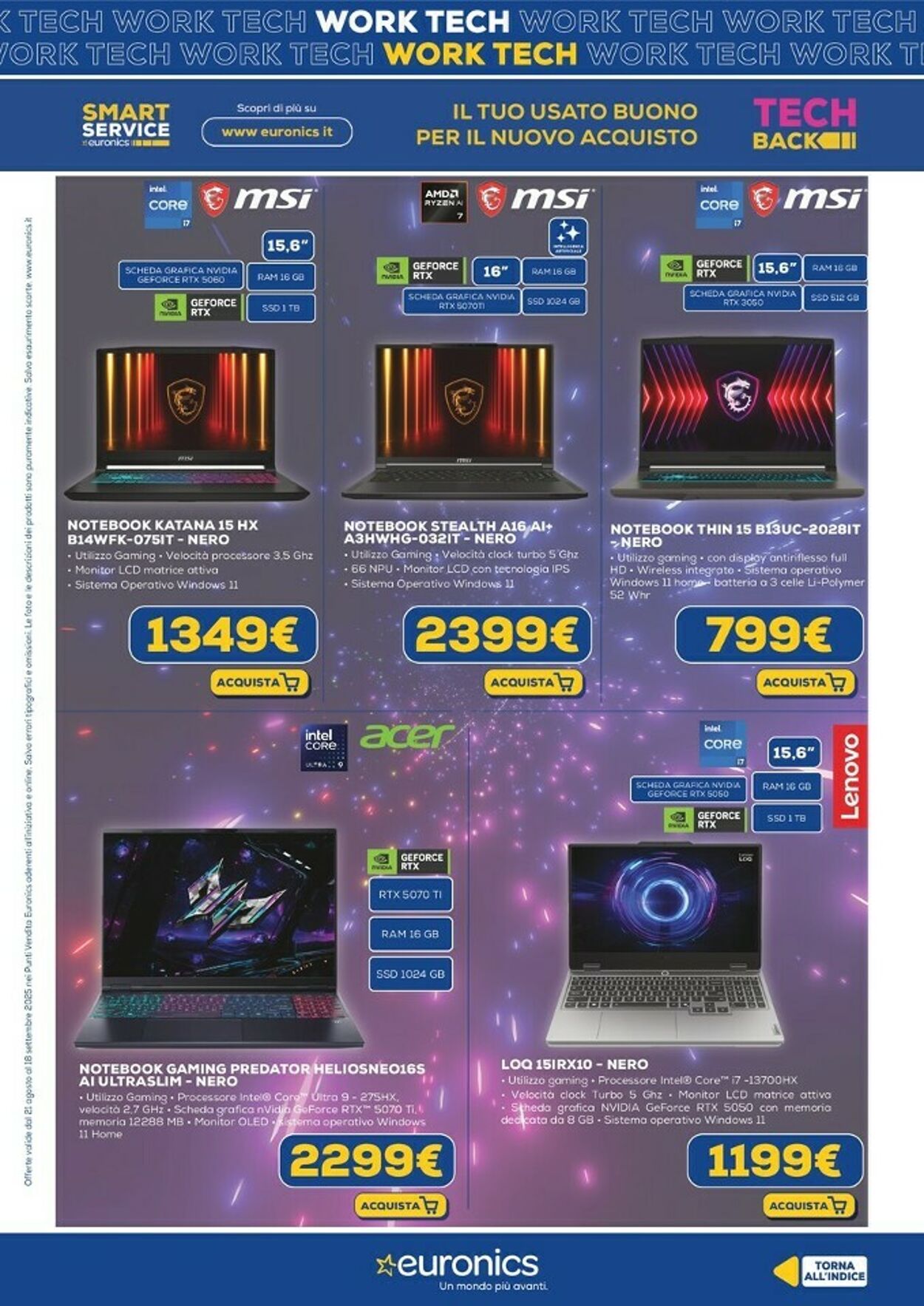 Volantino Euronics 12.09.2025 - 01.10.2025