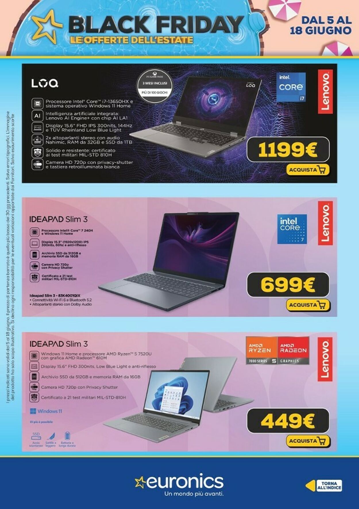 Volantino Euronics 15.06.2025 - 30.06.2025