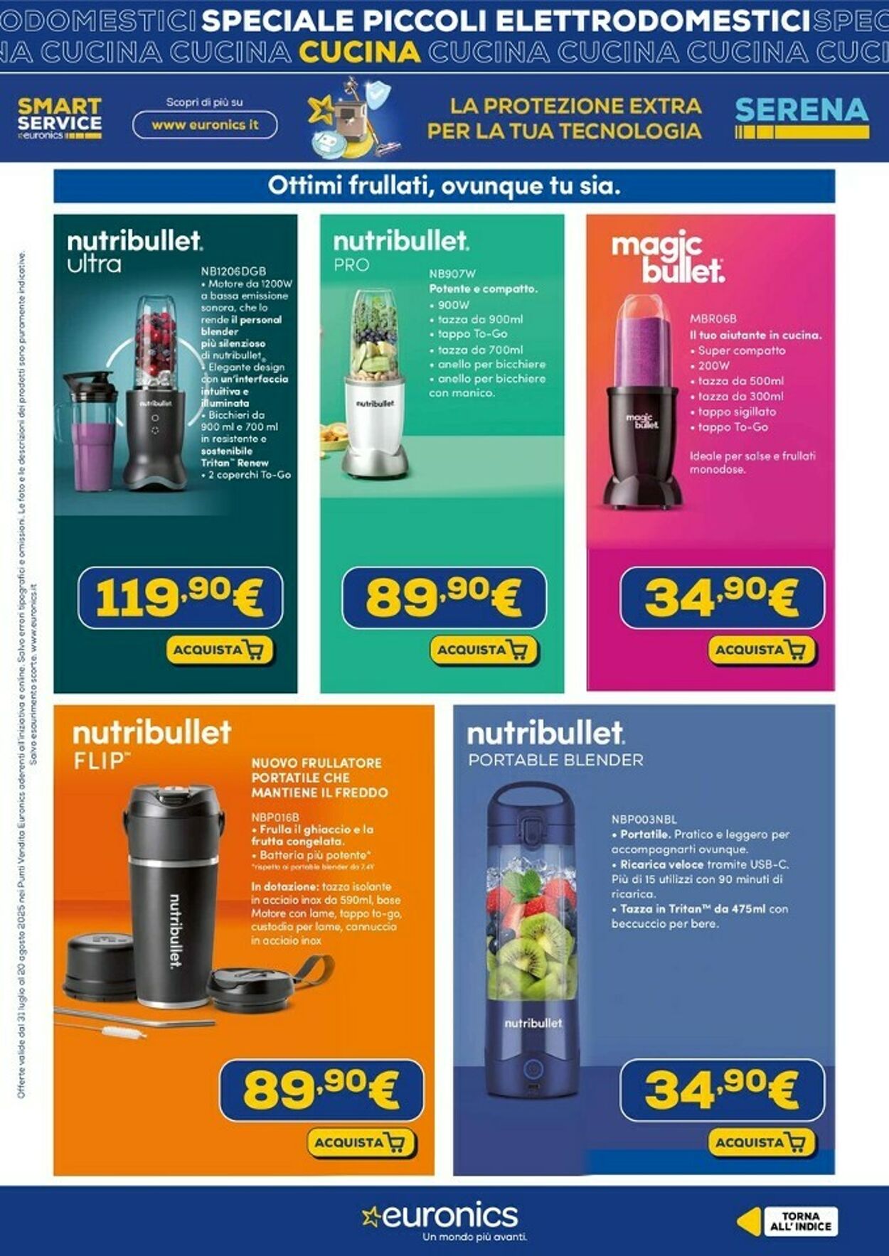 Volantino Euronics 18.08.2025 - 31.08.2025