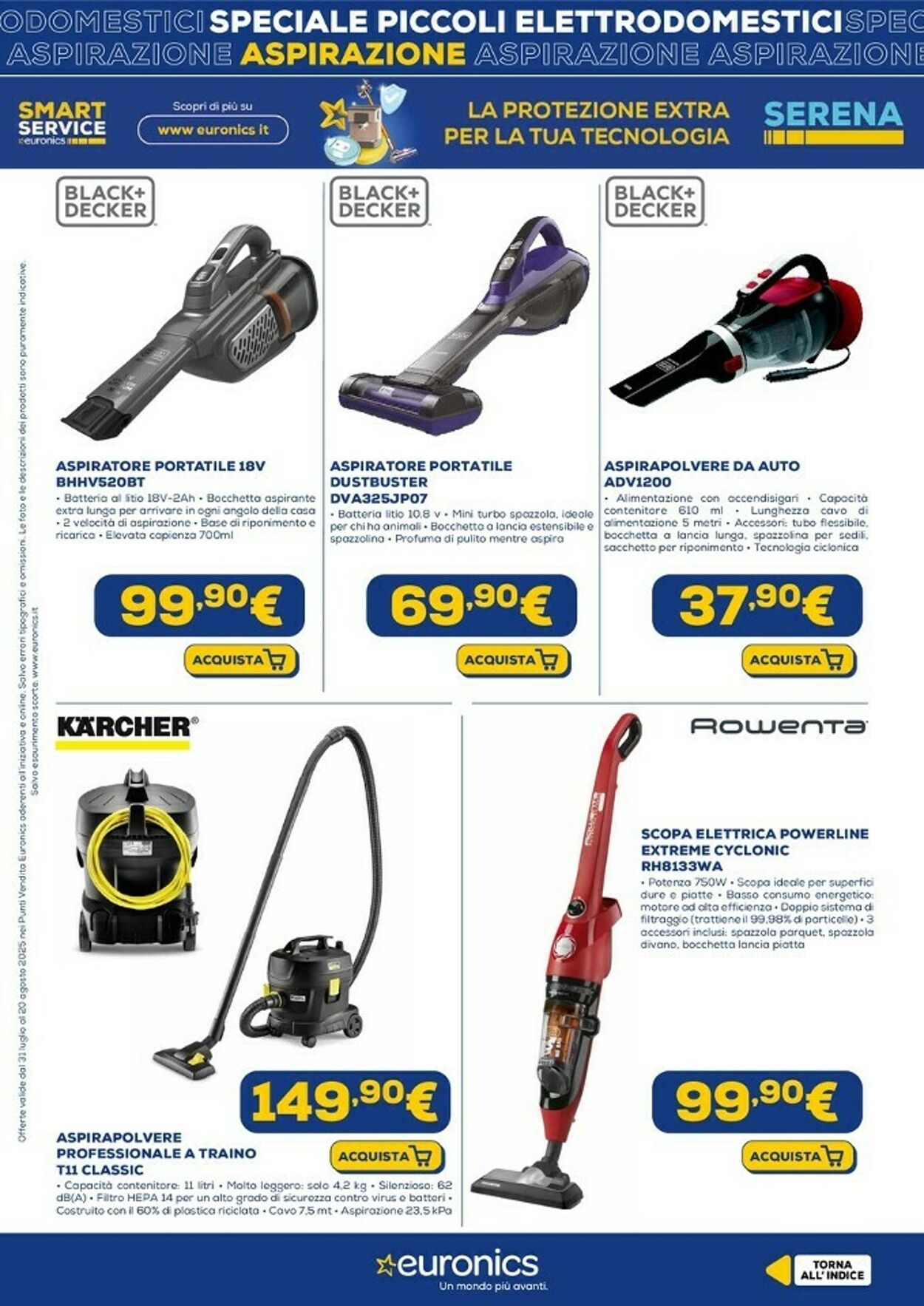 Volantino Euronics 18.08.2025 - 31.08.2025