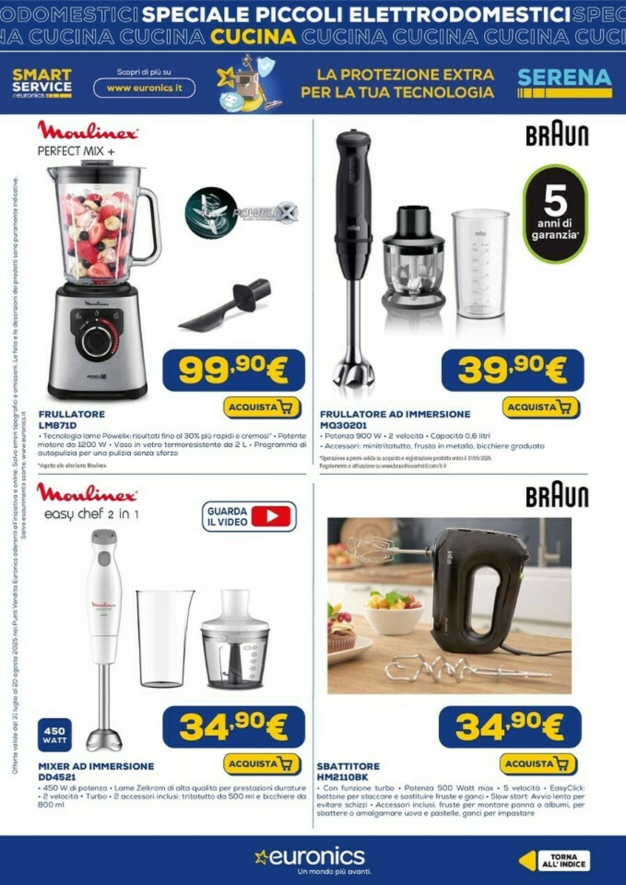 Volantino Euronics 18.08.2025 - 31.08.2025