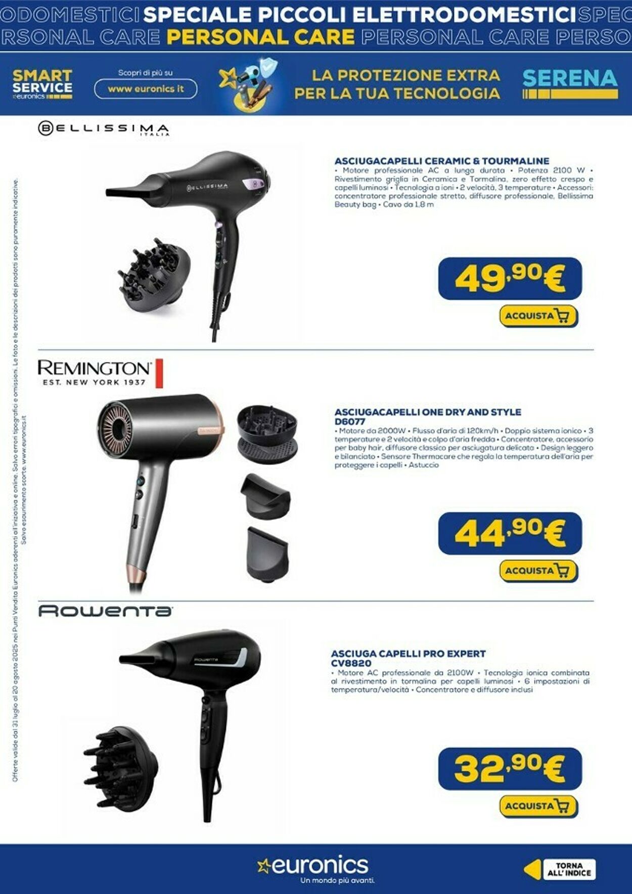Volantino Euronics 18.08.2025 - 31.08.2025