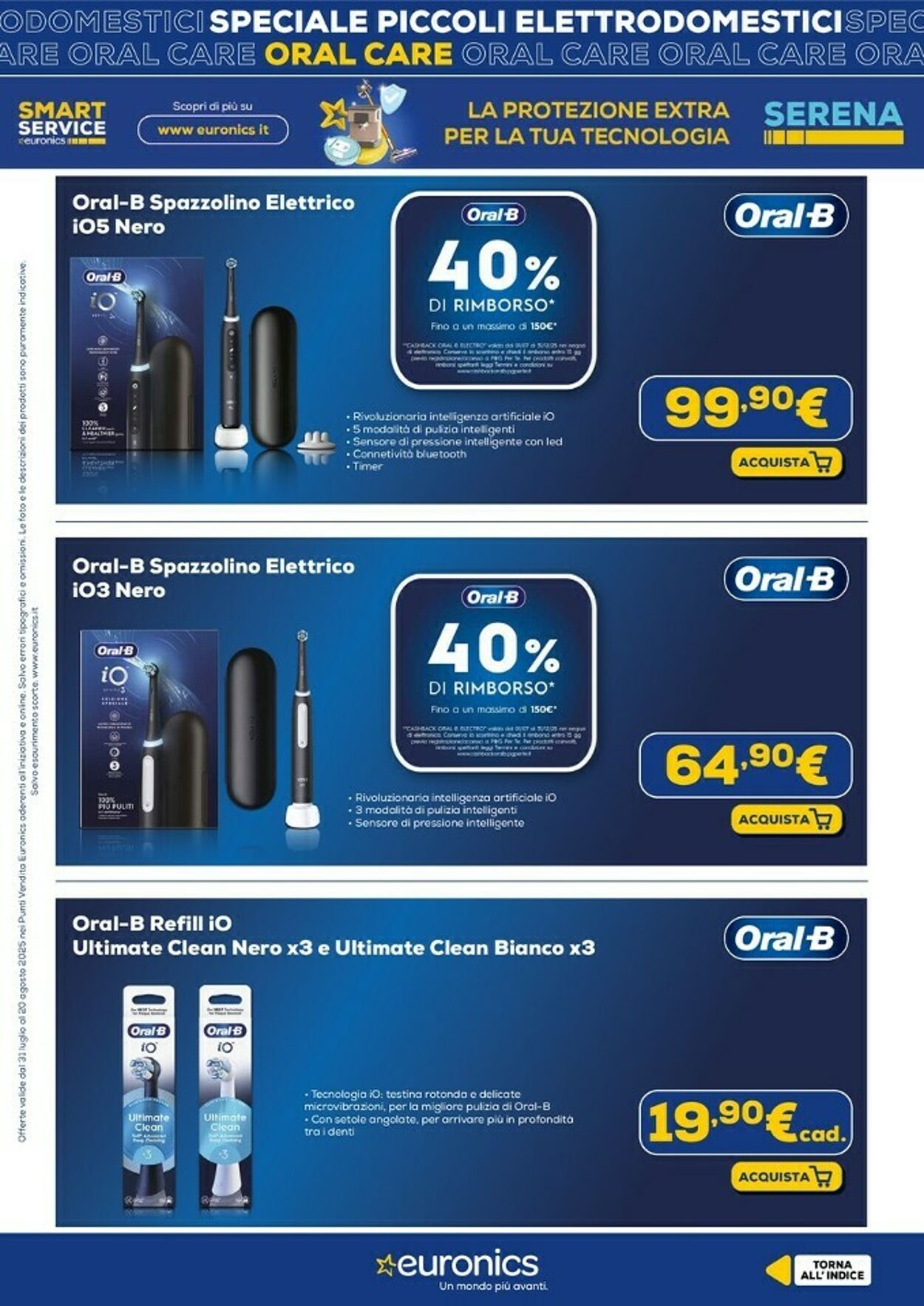 Volantino Euronics 18.08.2025 - 31.08.2025