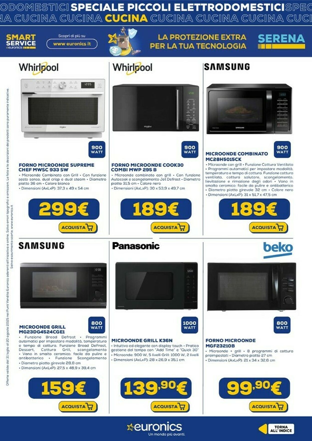 Volantino Euronics 18.08.2025 - 31.08.2025