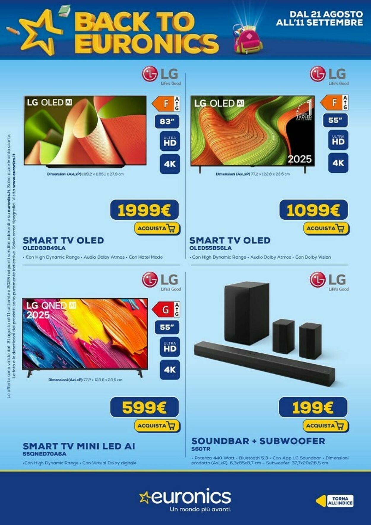 Volantino Euronics 11.09.2025 - 24.09.2025