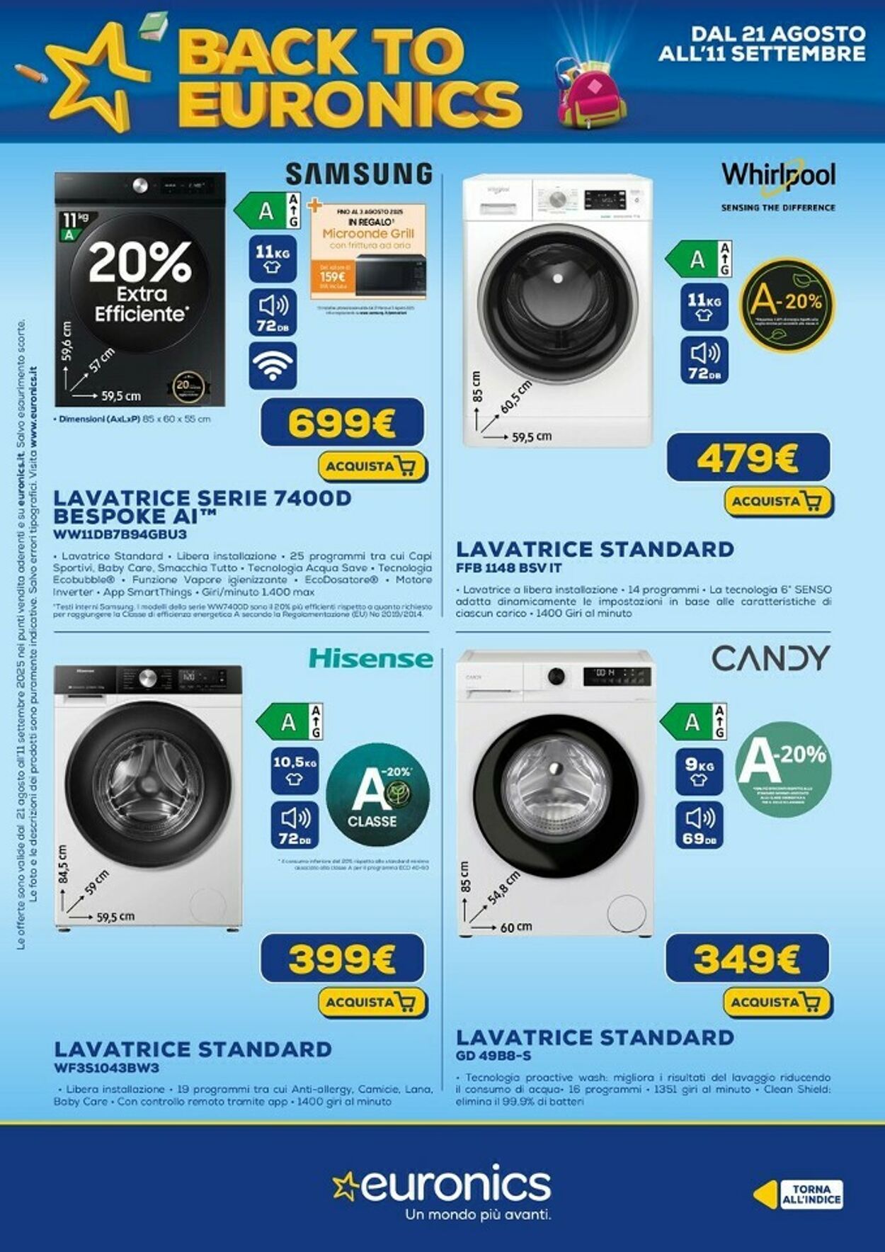 Volantino Euronics 21.08.2025 - 10.09.2025