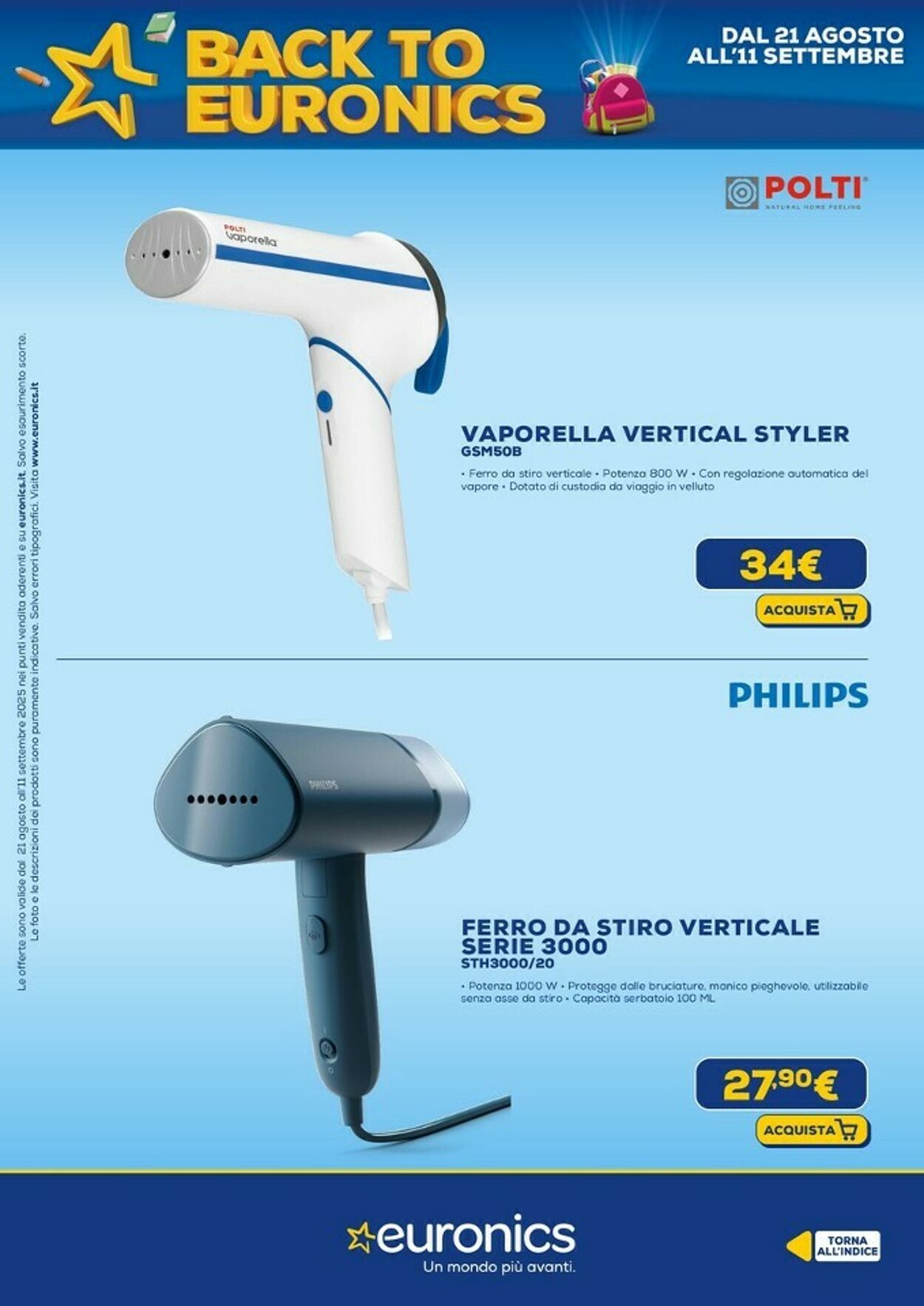 Volantino Euronics 21.08.2025 - 10.09.2025