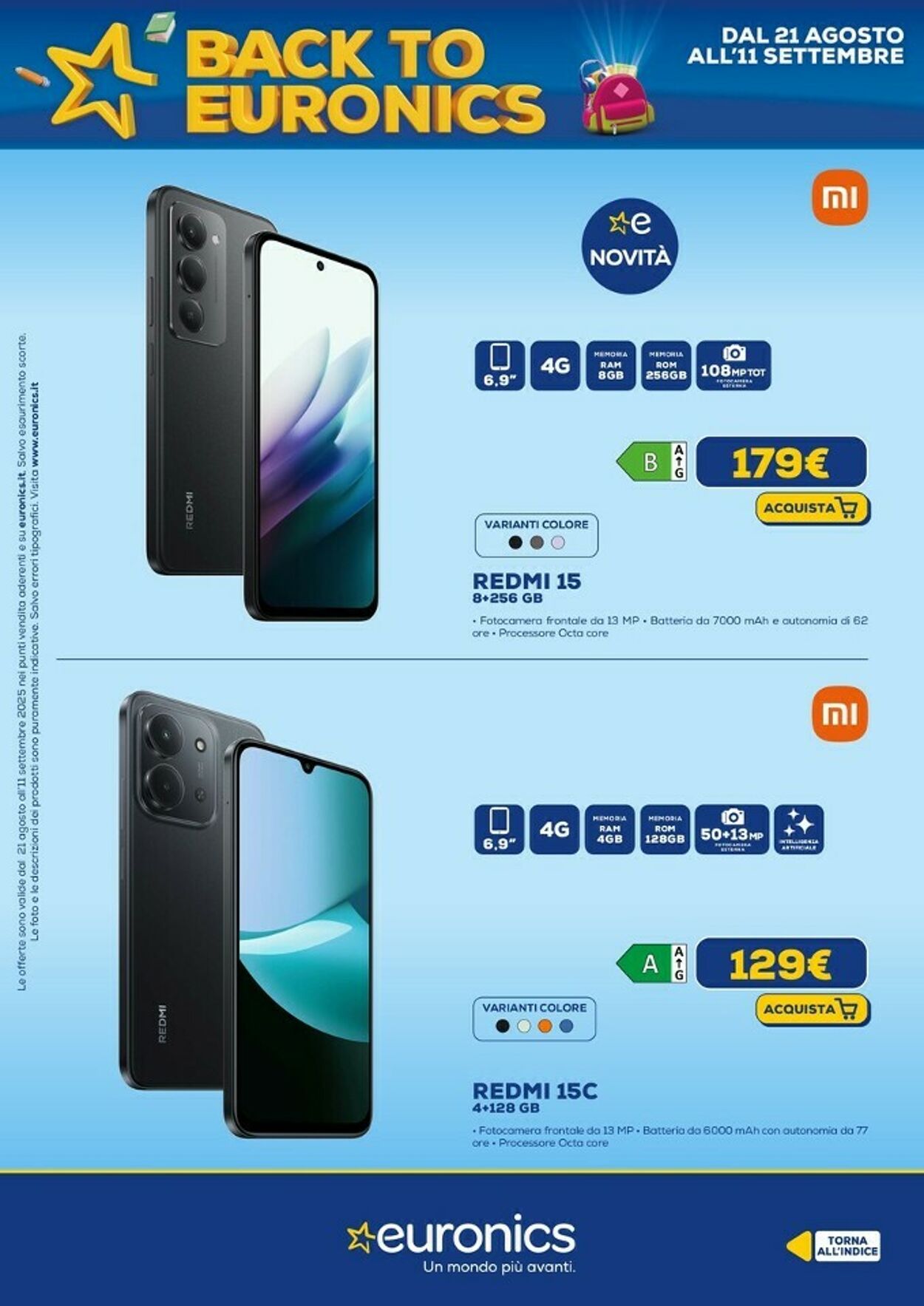 Volantino Euronics 21.08.2025 - 10.09.2025