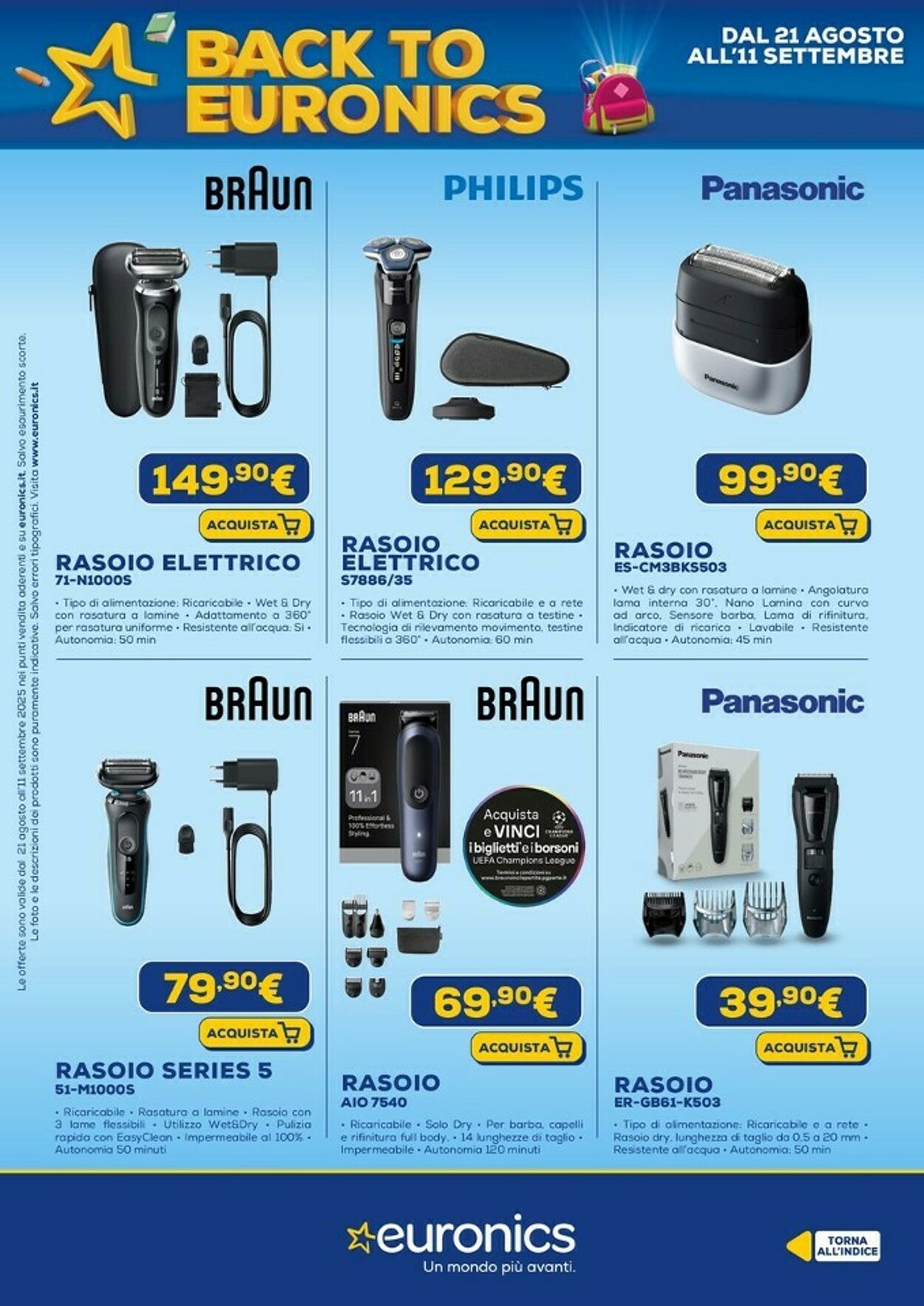 Volantino Euronics 21.08.2025 - 10.09.2025