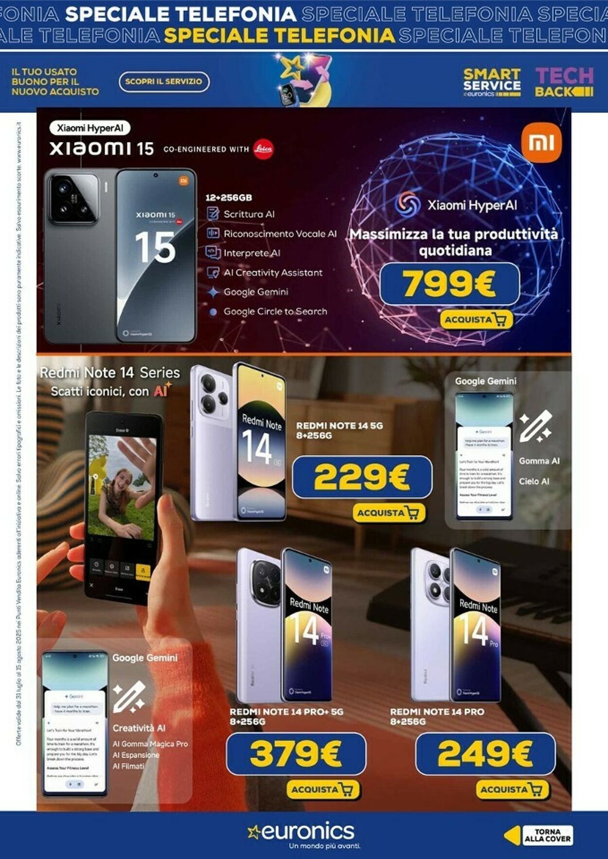 Volantino Euronics 31.07.2025 - 15.08.2025