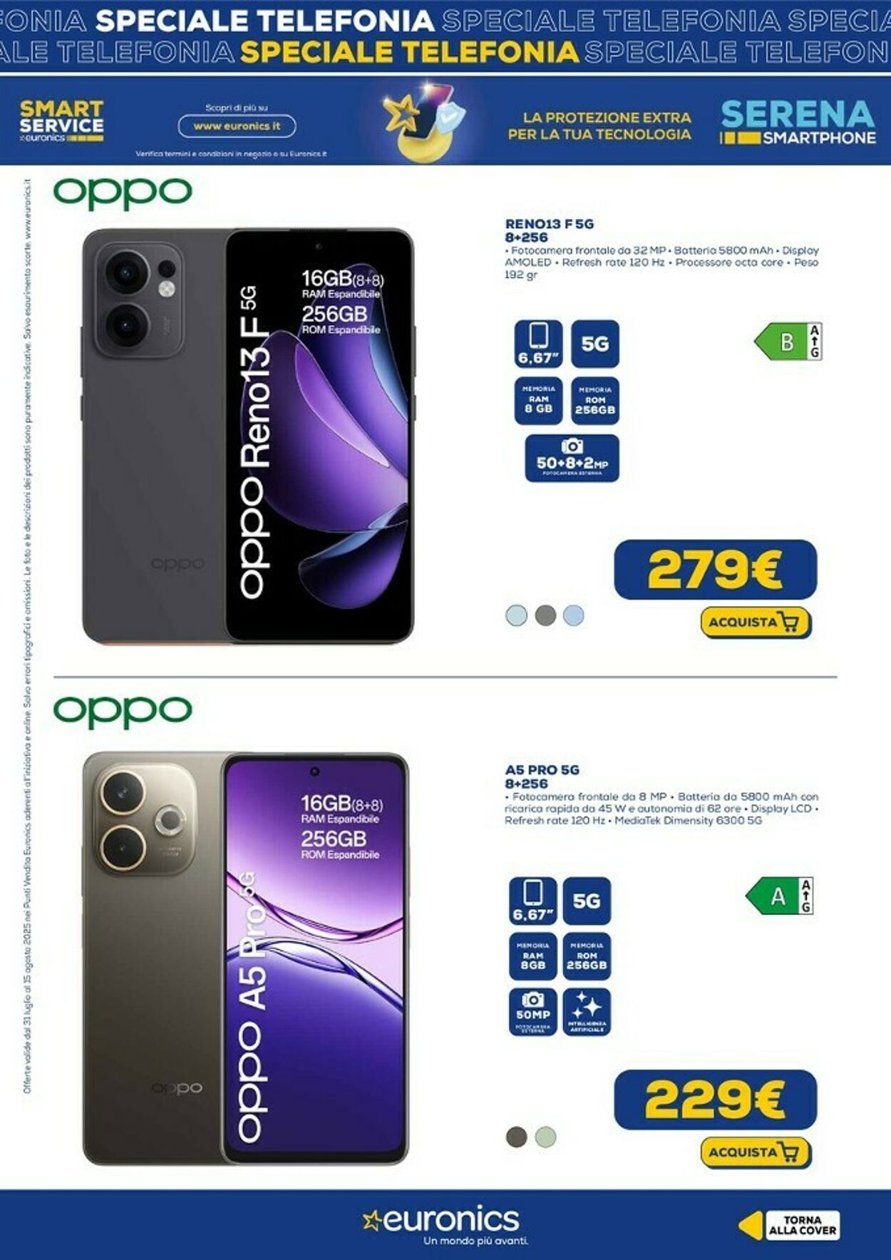 Volantino Euronics 31.07.2025 - 15.08.2025