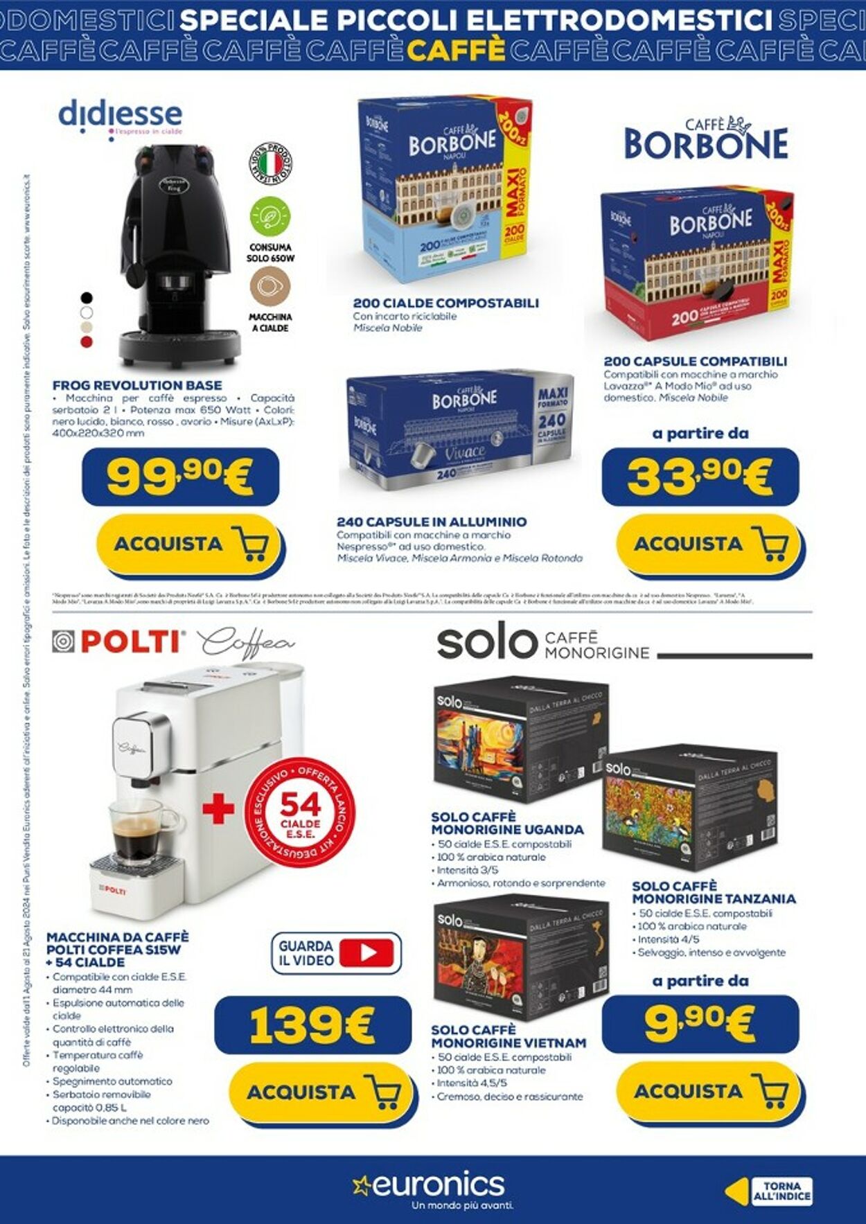 Volantino Euronics 01.08.2024 - 21.08.2024