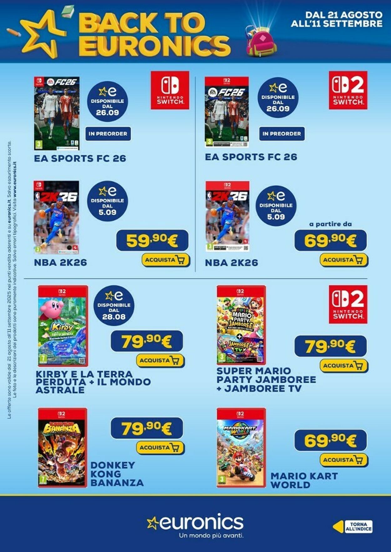 Volantino Euronics 08.09.2025 - 30.09.2025