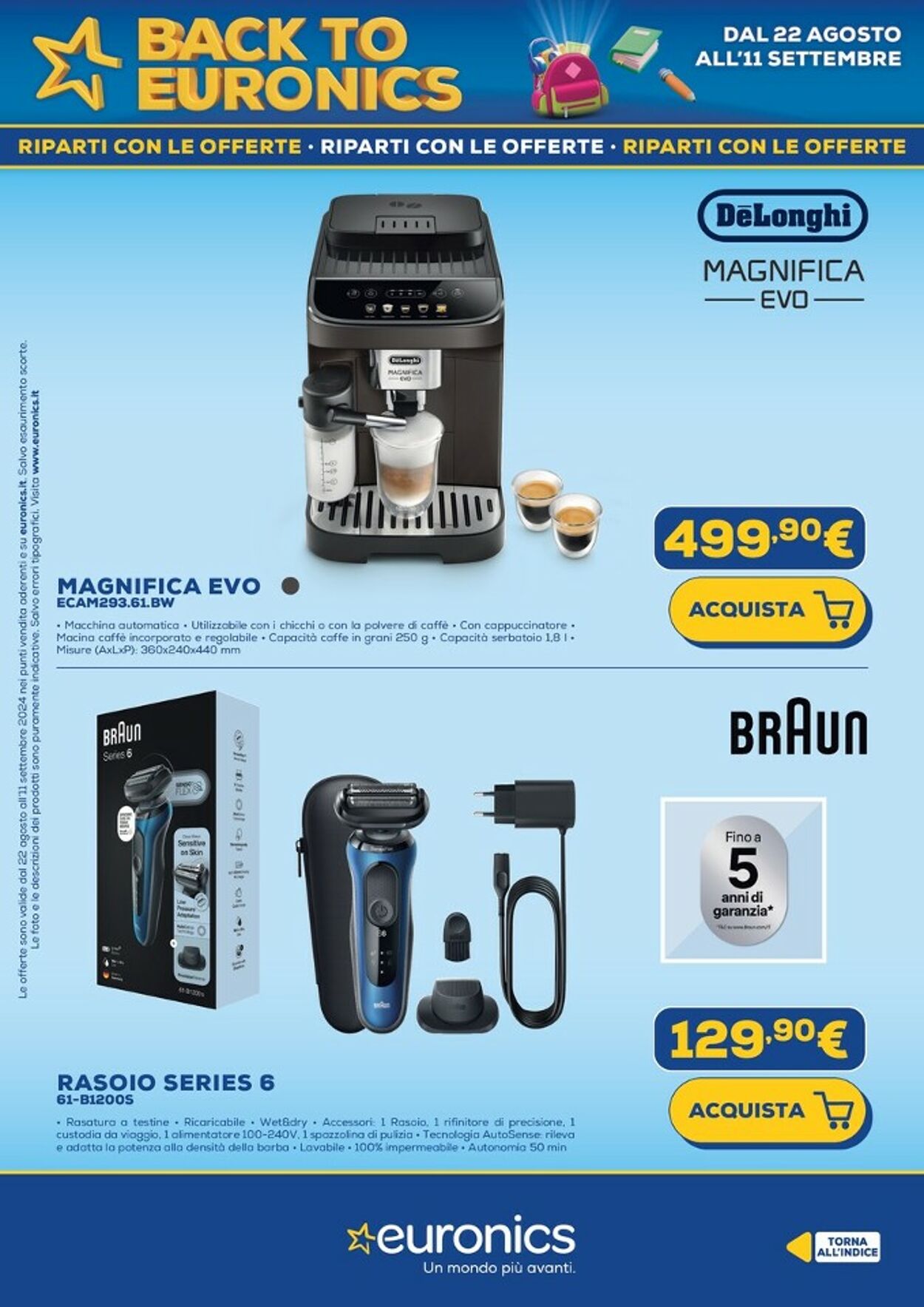 Volantino Euronics 01.09.2024 - 11.09.2024