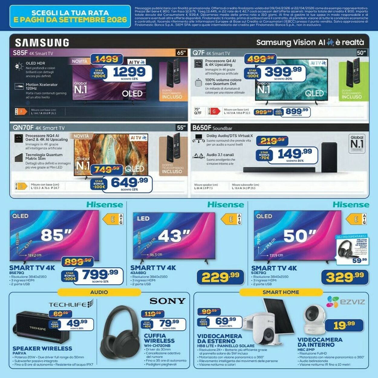 Volantino Euronics 09.04.2026 - 22.04.2026
