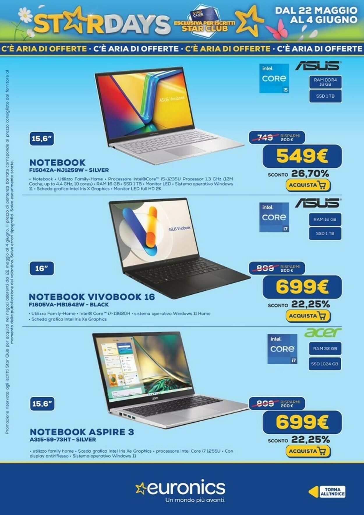 Volantino Euronics 22.05.2025 - 04.06.2025
