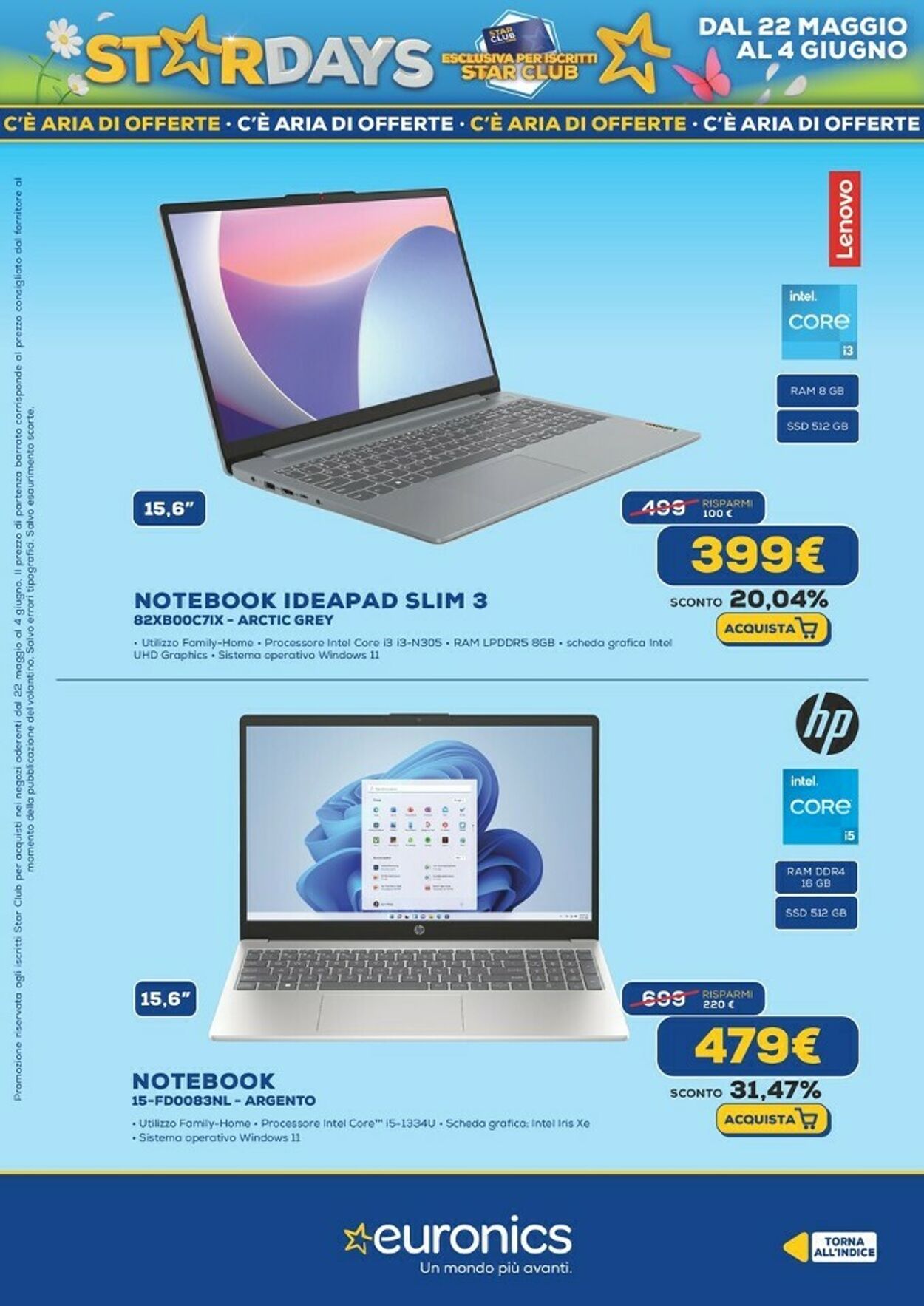Volantino Euronics 22.05.2025 - 04.06.2025