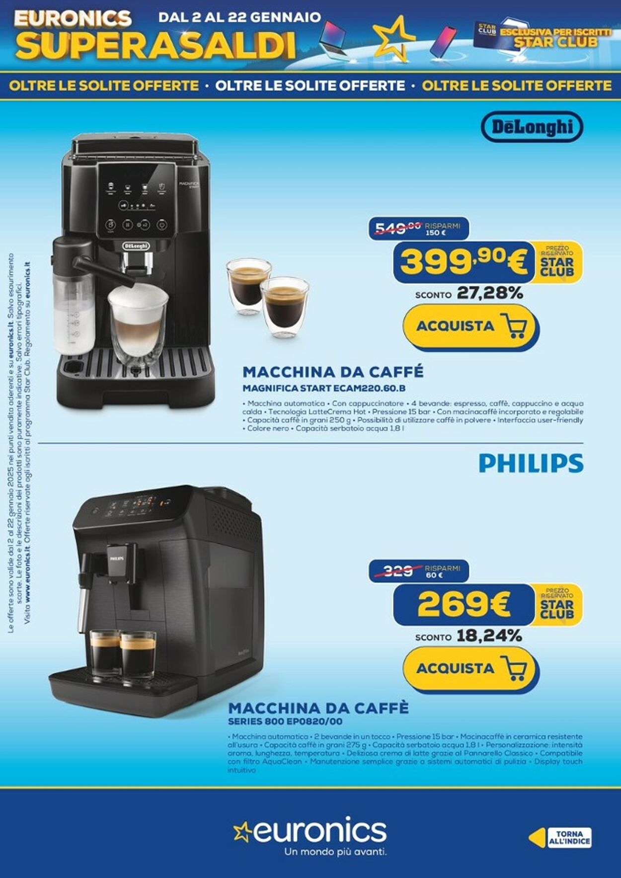 Volantino Euronics 02.01.2025 - 22.01.2025