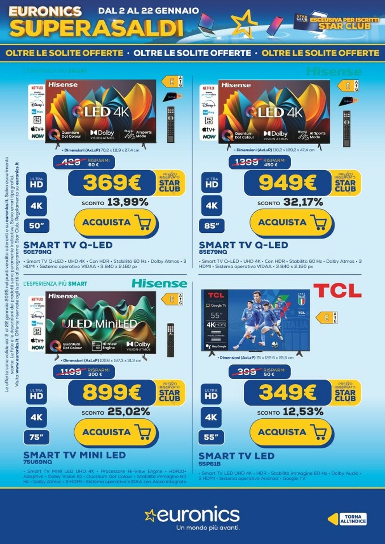 Volantino Euronics 02.01.2025 - 22.01.2025