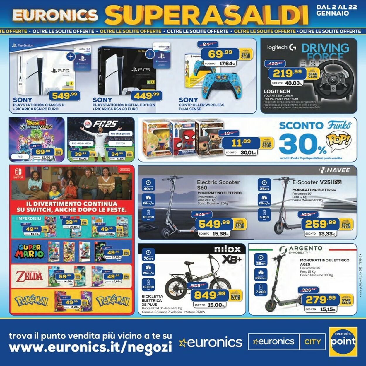 Volantino Euronics 02.01.2025 - 22.01.2025