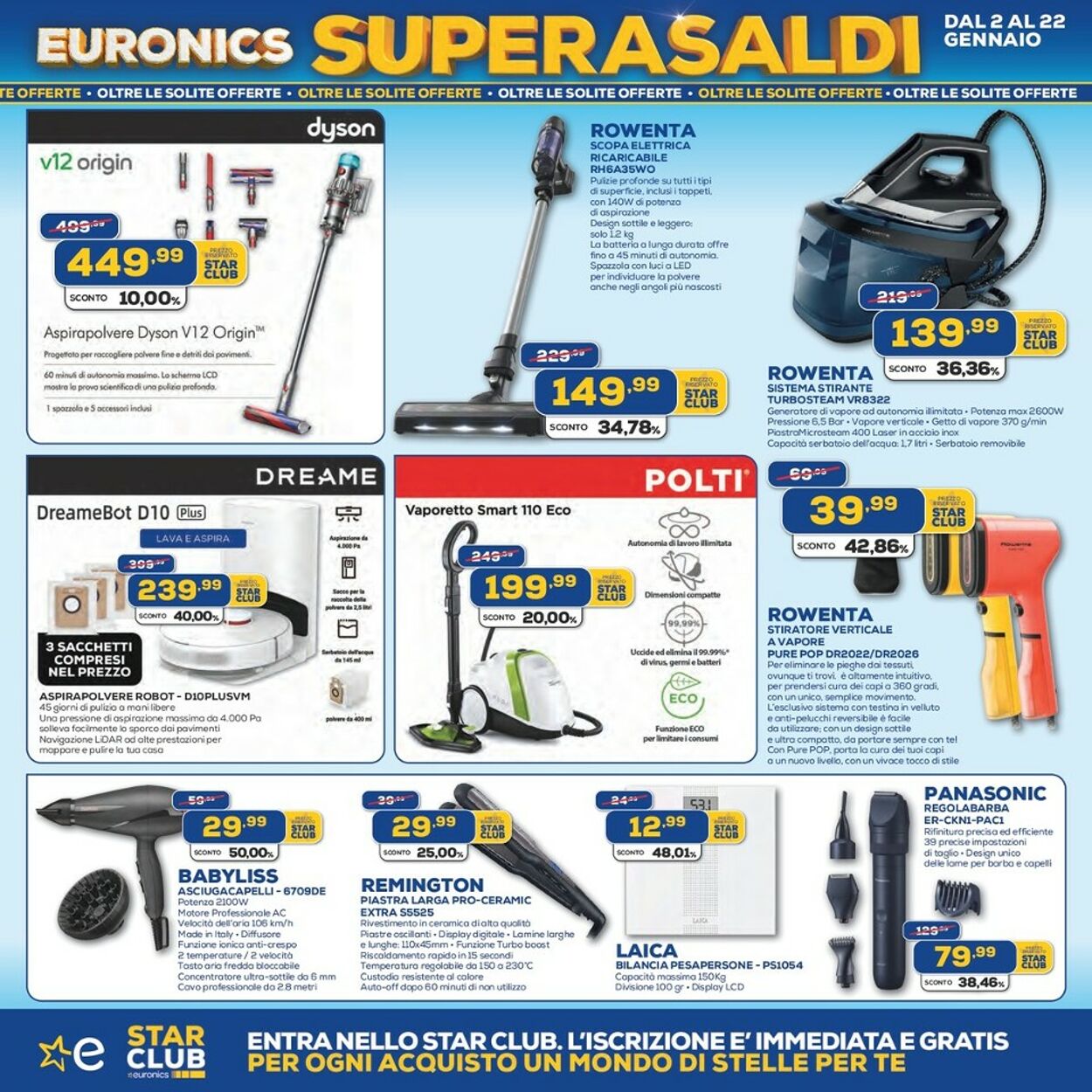 Volantino Euronics 02.01.2025 - 22.01.2025