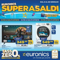 Volantino Euronics 02.01.2025 - 22.01.2025