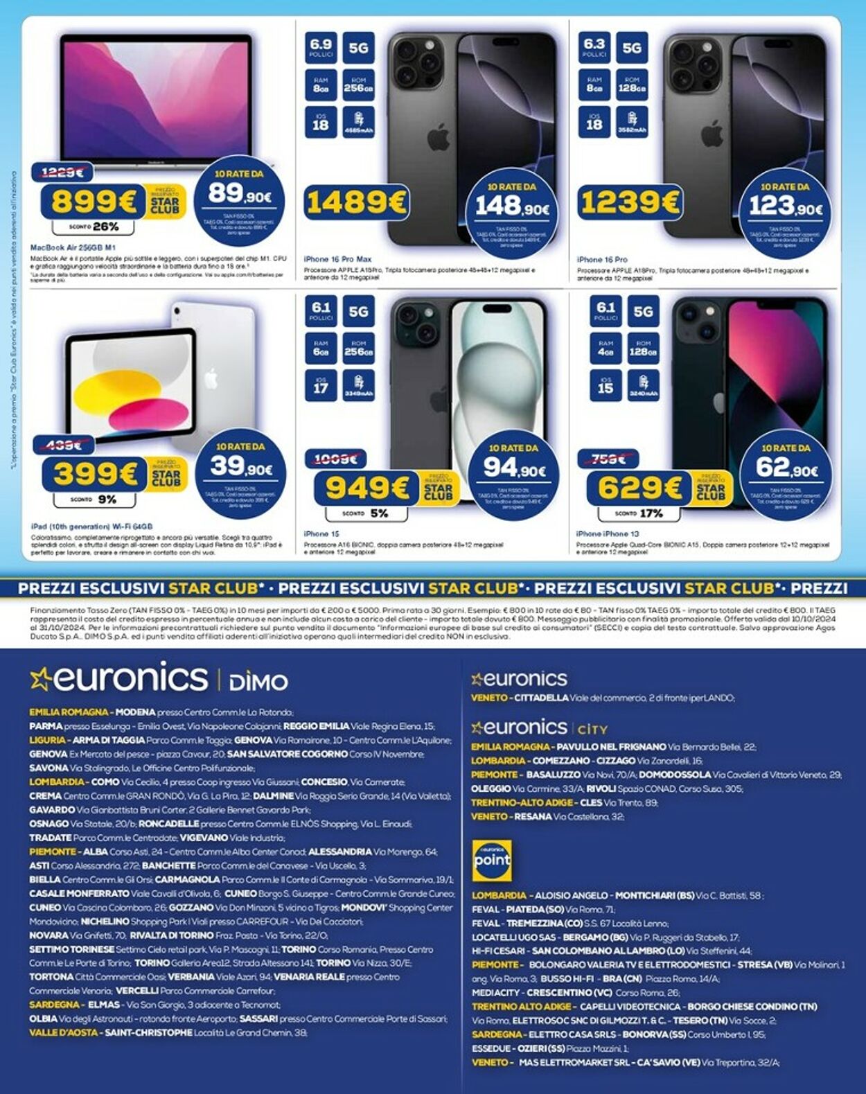 Volantino Euronics 10.10.2024 - 01.11.2024