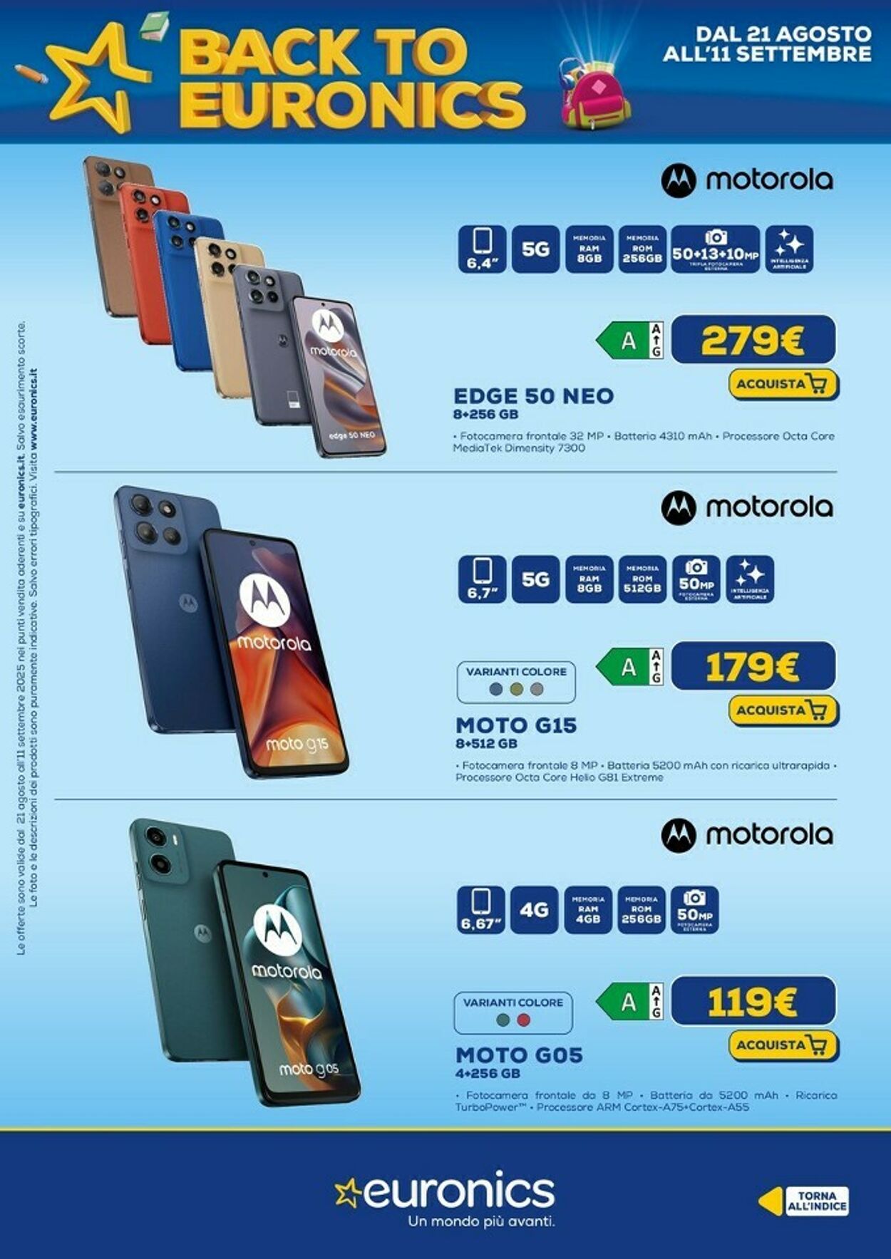 Volantino Euronics 21.08.2025 - 18.09.2025
