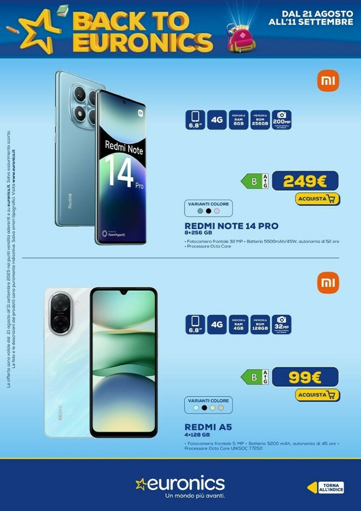 Volantino Euronics 21.08.2025 - 18.09.2025