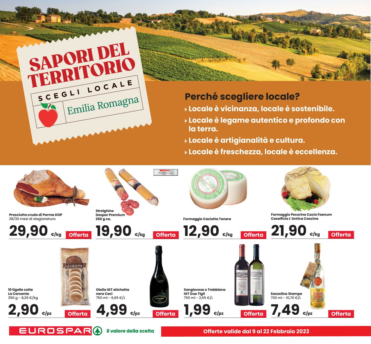 Volantino Eurospar 09.02.2023 - 22.02.2023