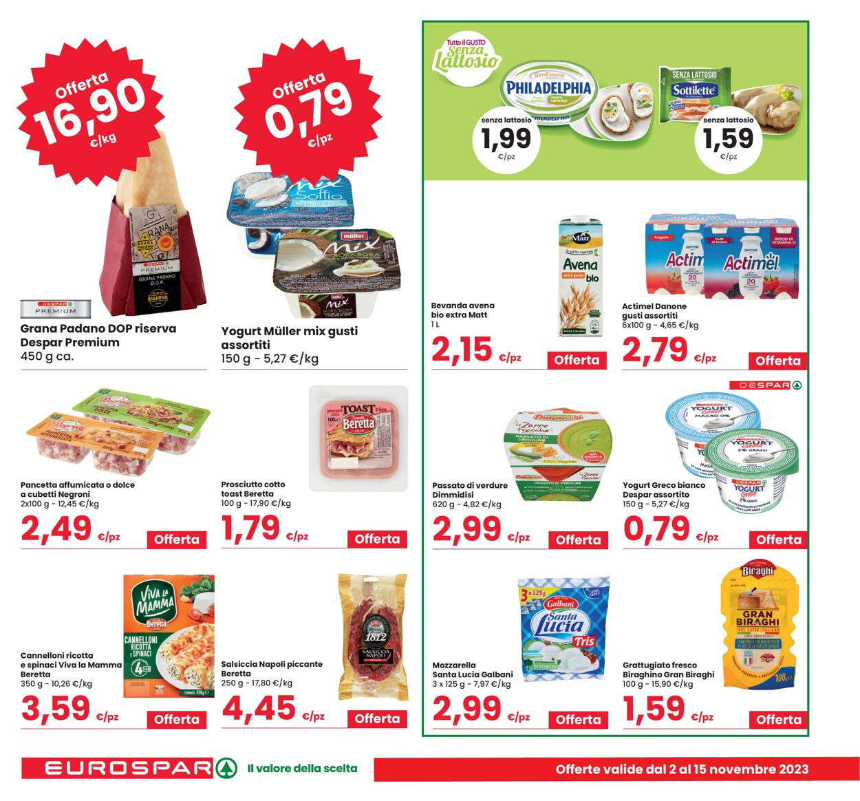 Volantino Eurospar 02.11.2023 - 15.11.2023