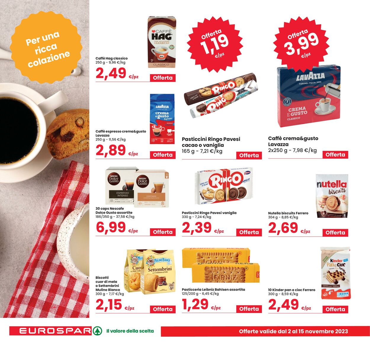 Volantino Eurospar 02.11.2023 - 15.11.2023