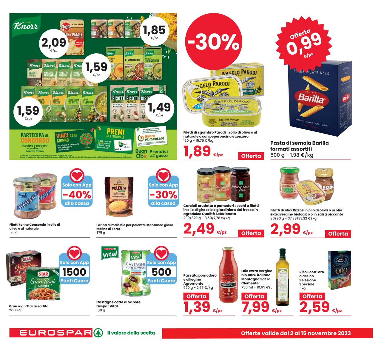 Volantino Eurospar 02.11.2023 - 15.11.2023