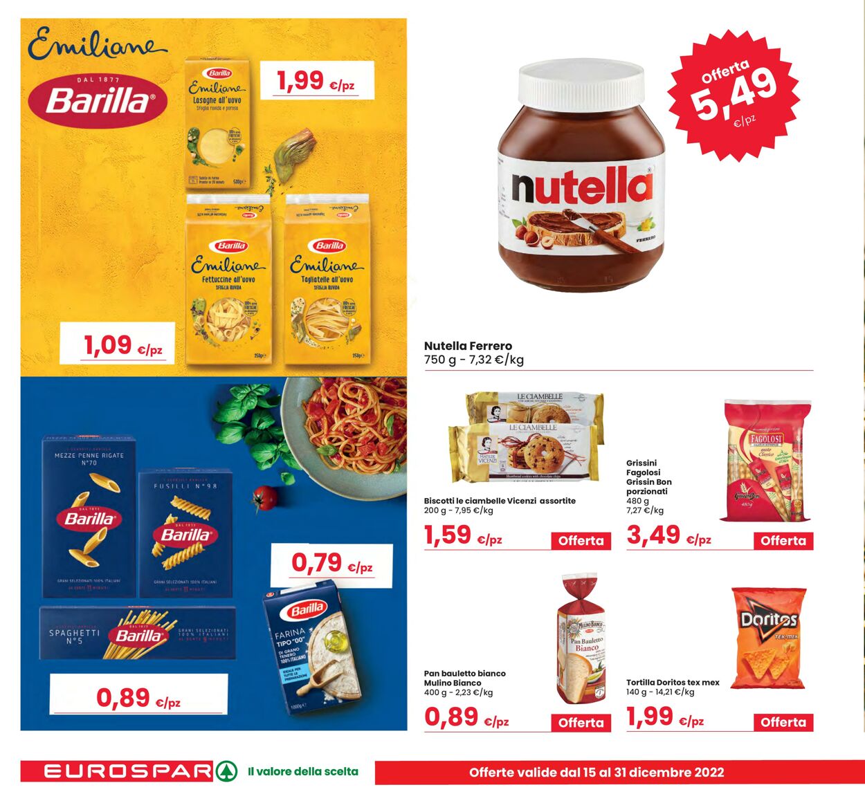 Volantino Eurospar 15.12.2022 - 31.12.2022