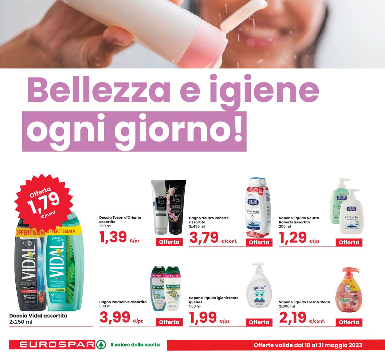 Volantino Eurospar 18.05.2023 - 31.05.2023