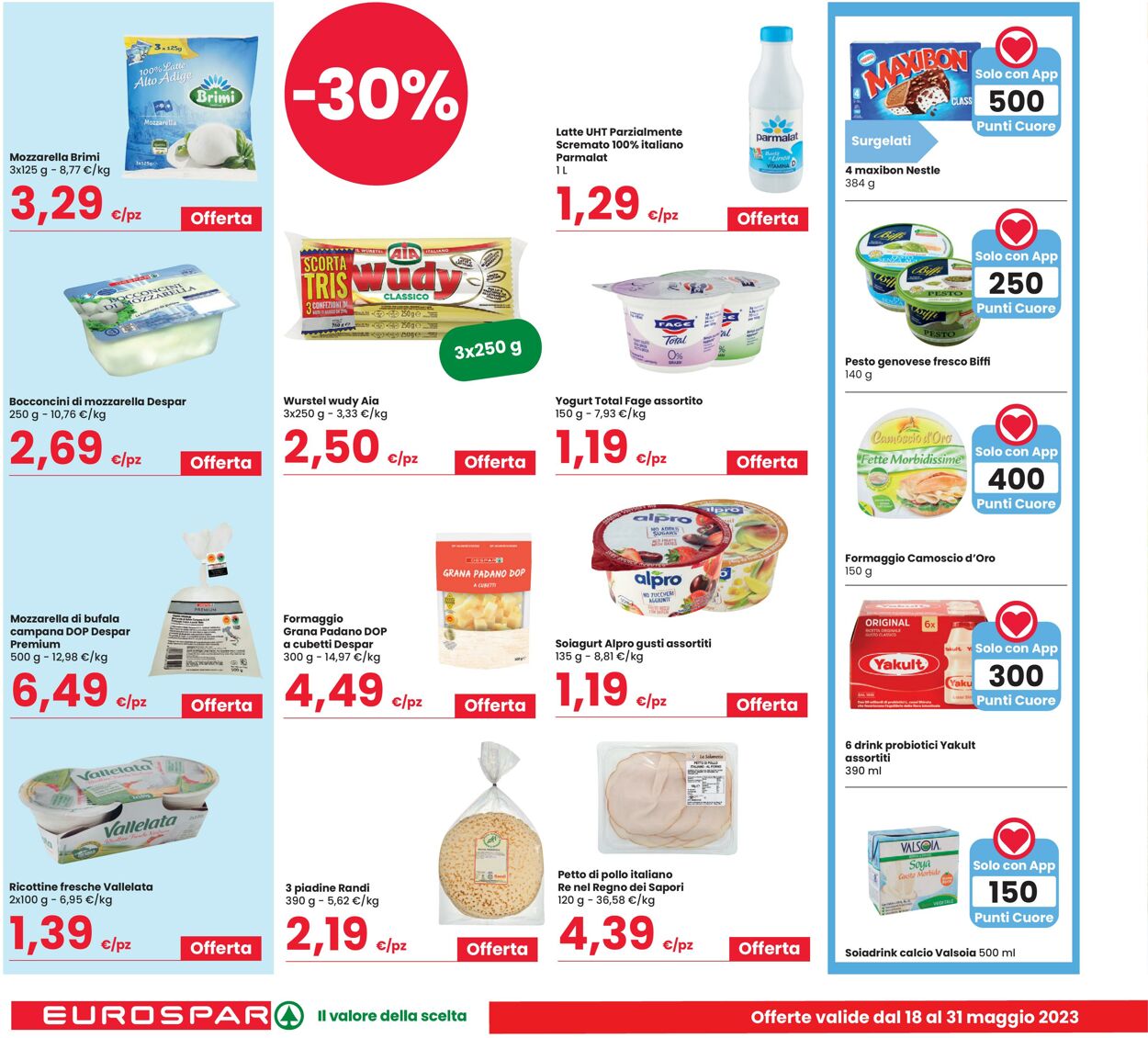 Volantino Eurospar 18.05.2023 - 31.05.2023