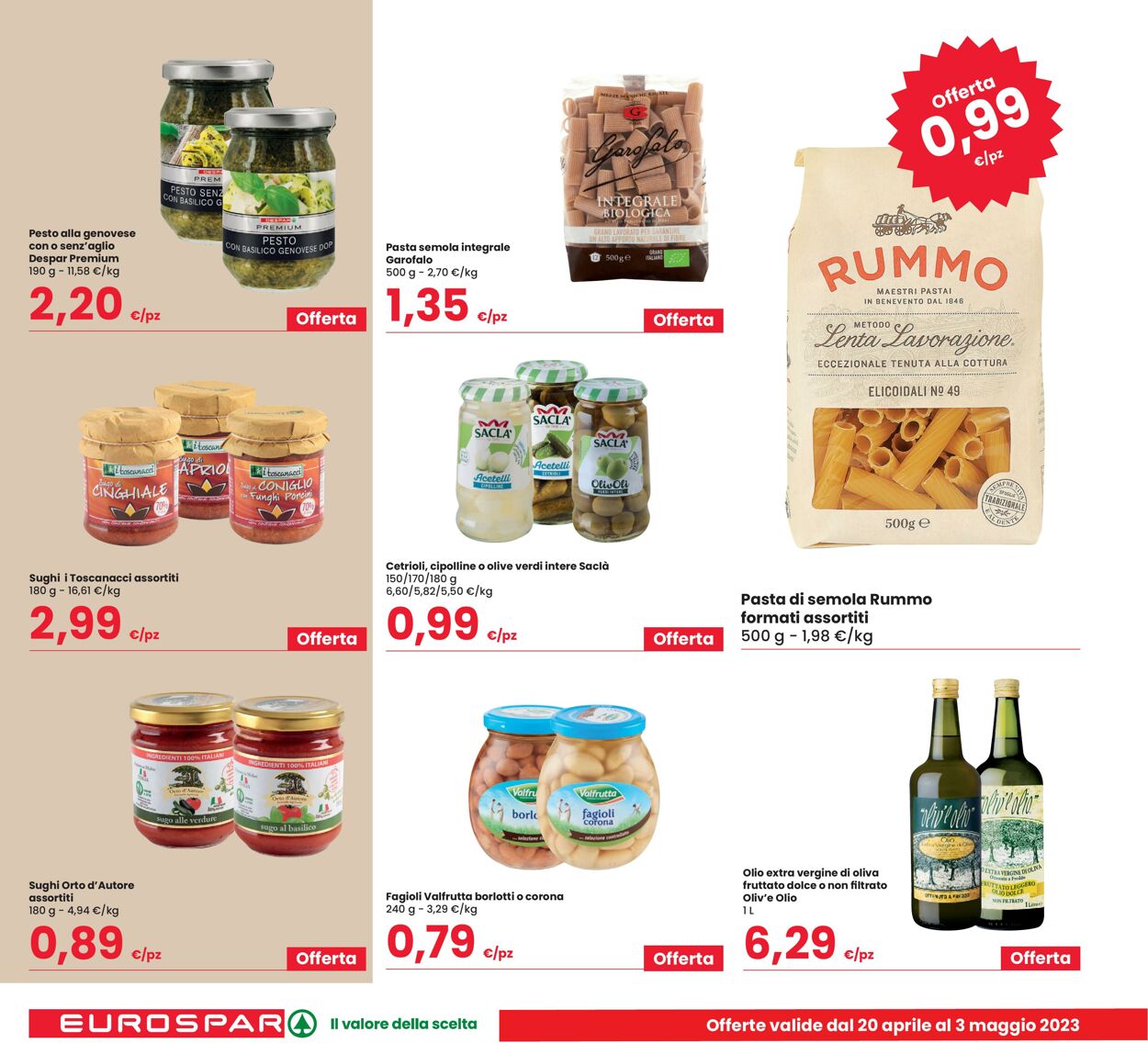 Volantino Eurospar 20.04.2023 - 03.05.2023