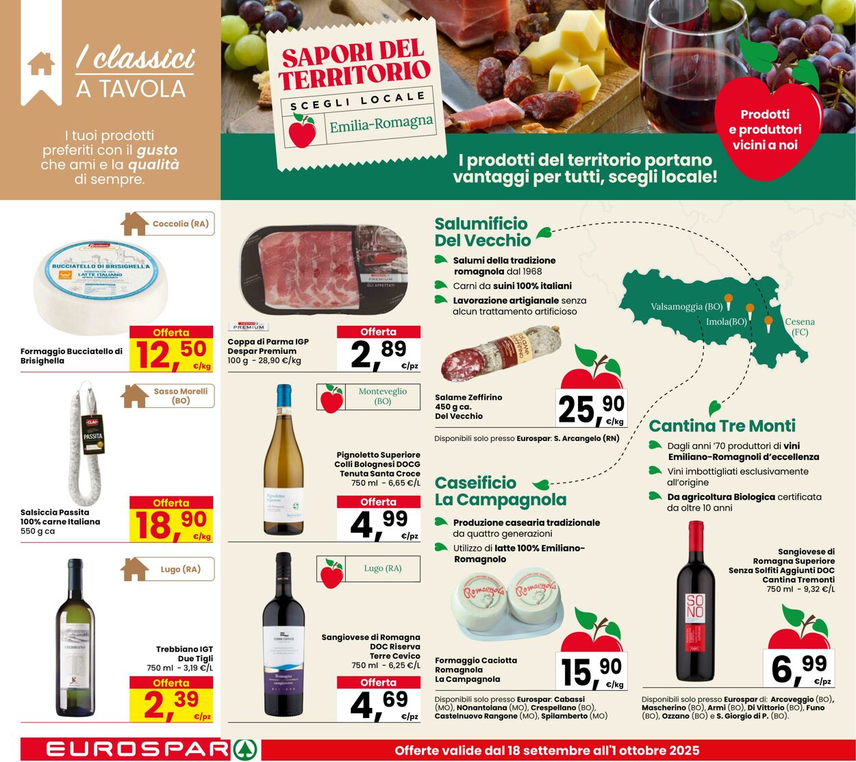 Volantino Eurospar 18.09.2025 - 01.10.2025