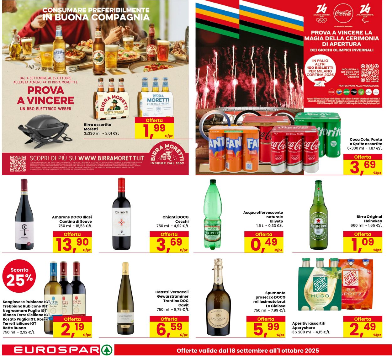 Volantino Eurospar 18.09.2025 - 01.10.2025