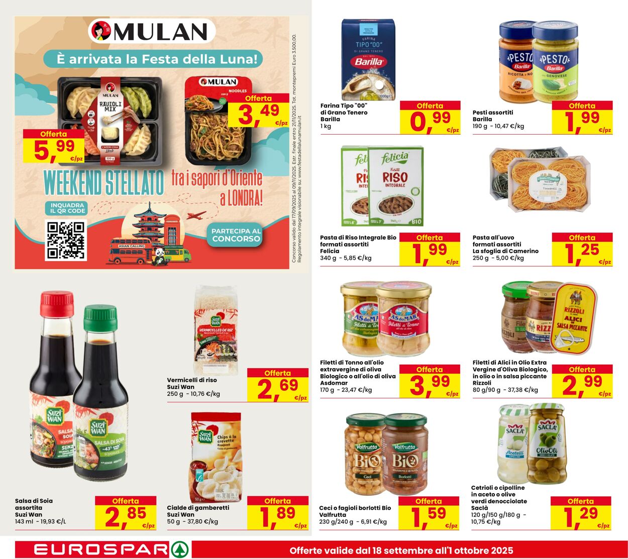 Volantino Eurospar 18.09.2025 - 01.10.2025