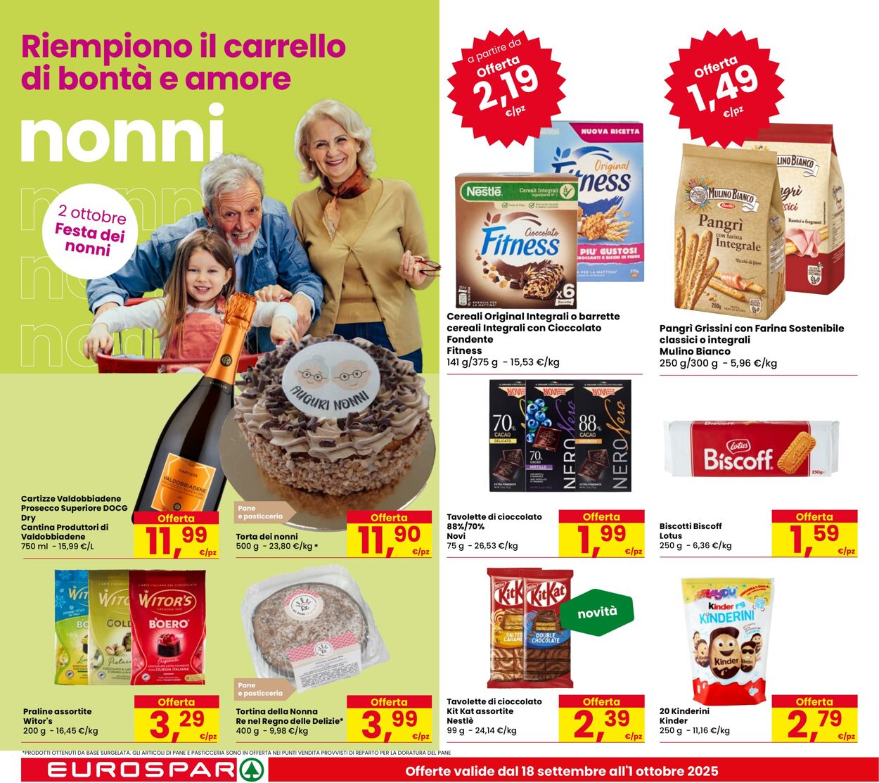 Volantino Eurospar 18.09.2025 - 01.10.2025