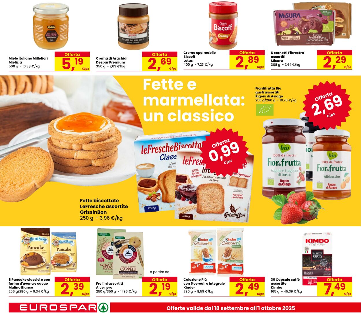 Volantino Eurospar 18.09.2025 - 01.10.2025