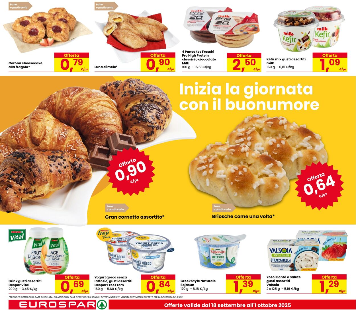 Volantino Eurospar 18.09.2025 - 01.10.2025