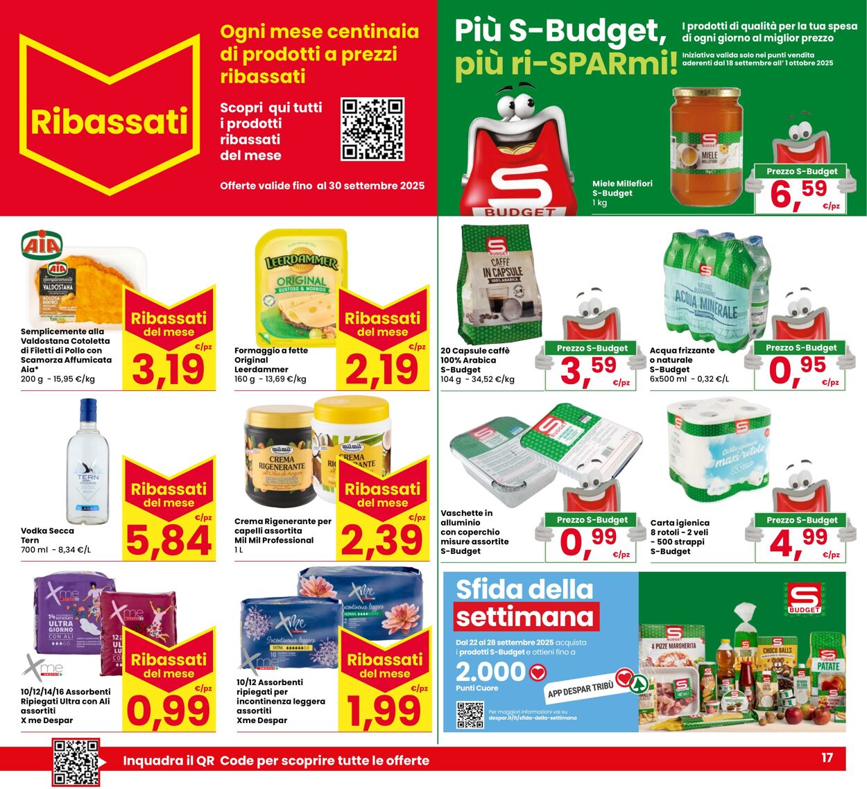 Volantino Eurospar 18.09.2025 - 01.10.2025