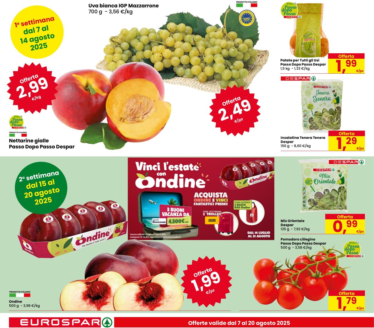 Volantino Eurospar 07.08.2025 - 20.08.2025