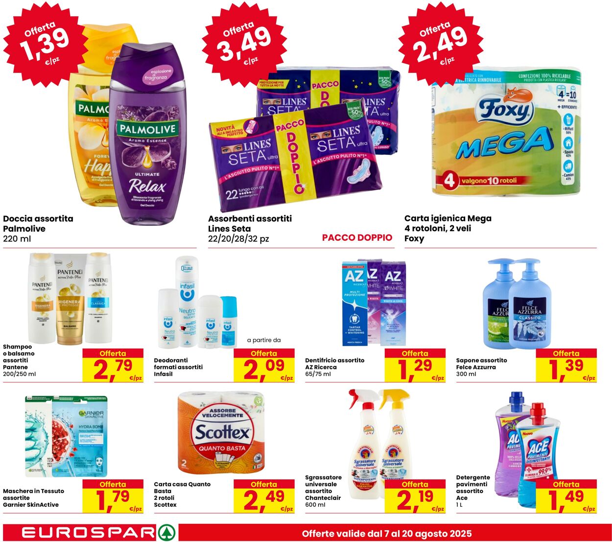 Volantino Eurospar 07.08.2025 - 20.08.2025