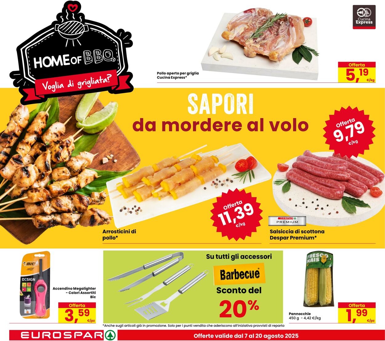 Volantino Eurospar 07.08.2025 - 20.08.2025