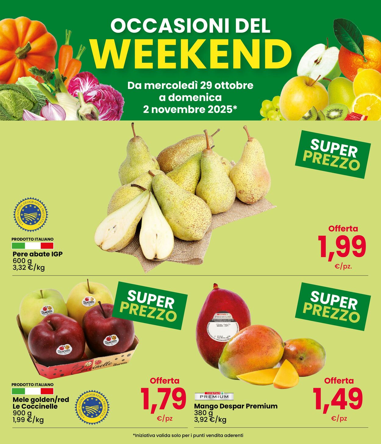 Volantino Eurospar 29.10.2025 - 02.11.2025