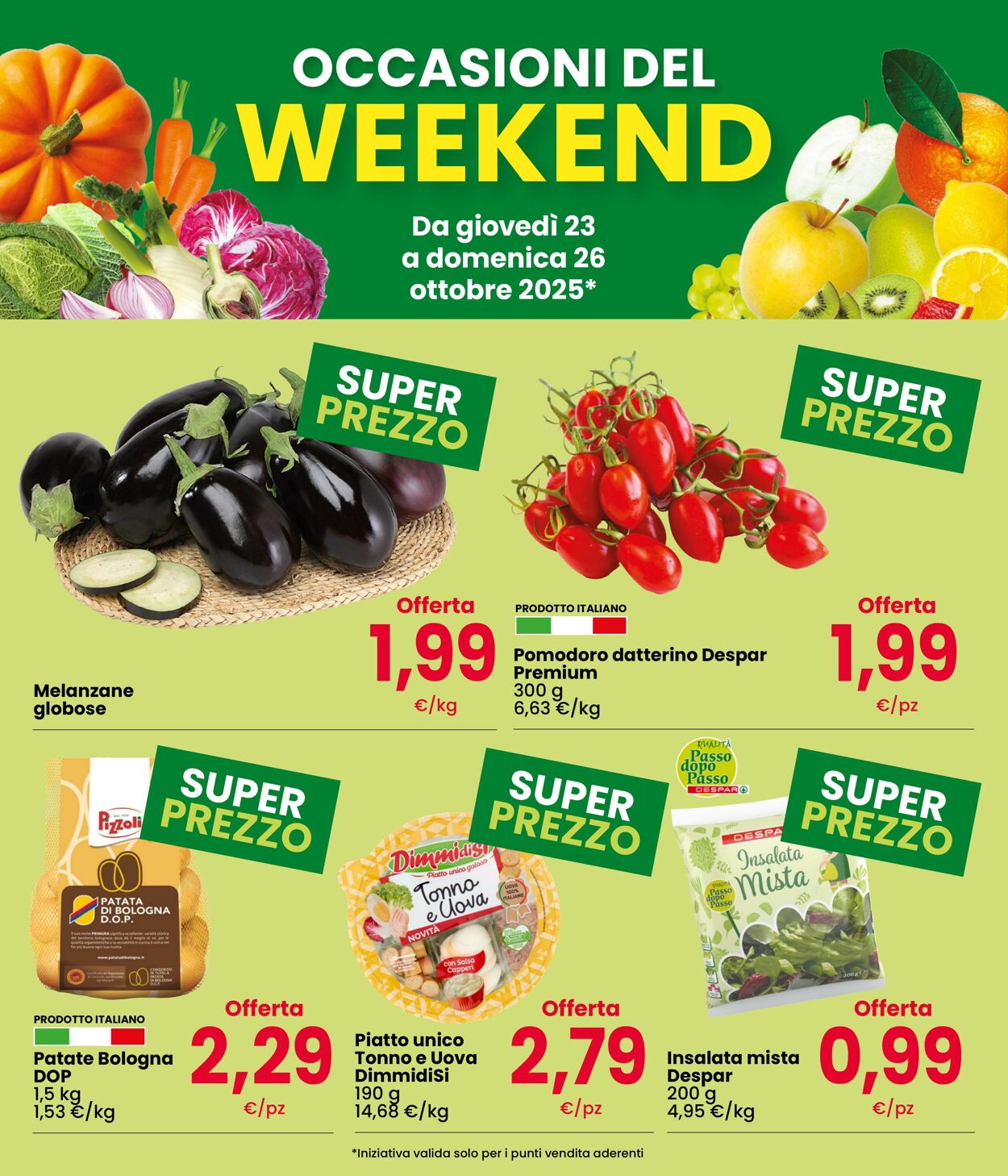 Volantino Eurospar 23.10.2025 - 26.10.2025